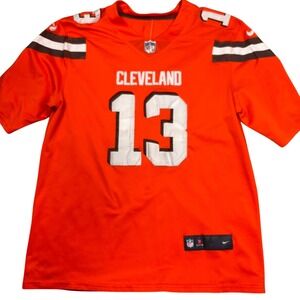 Nike Cleveland Browns NFL Jersey Mens Large Orange Odell Beckham Jr Football